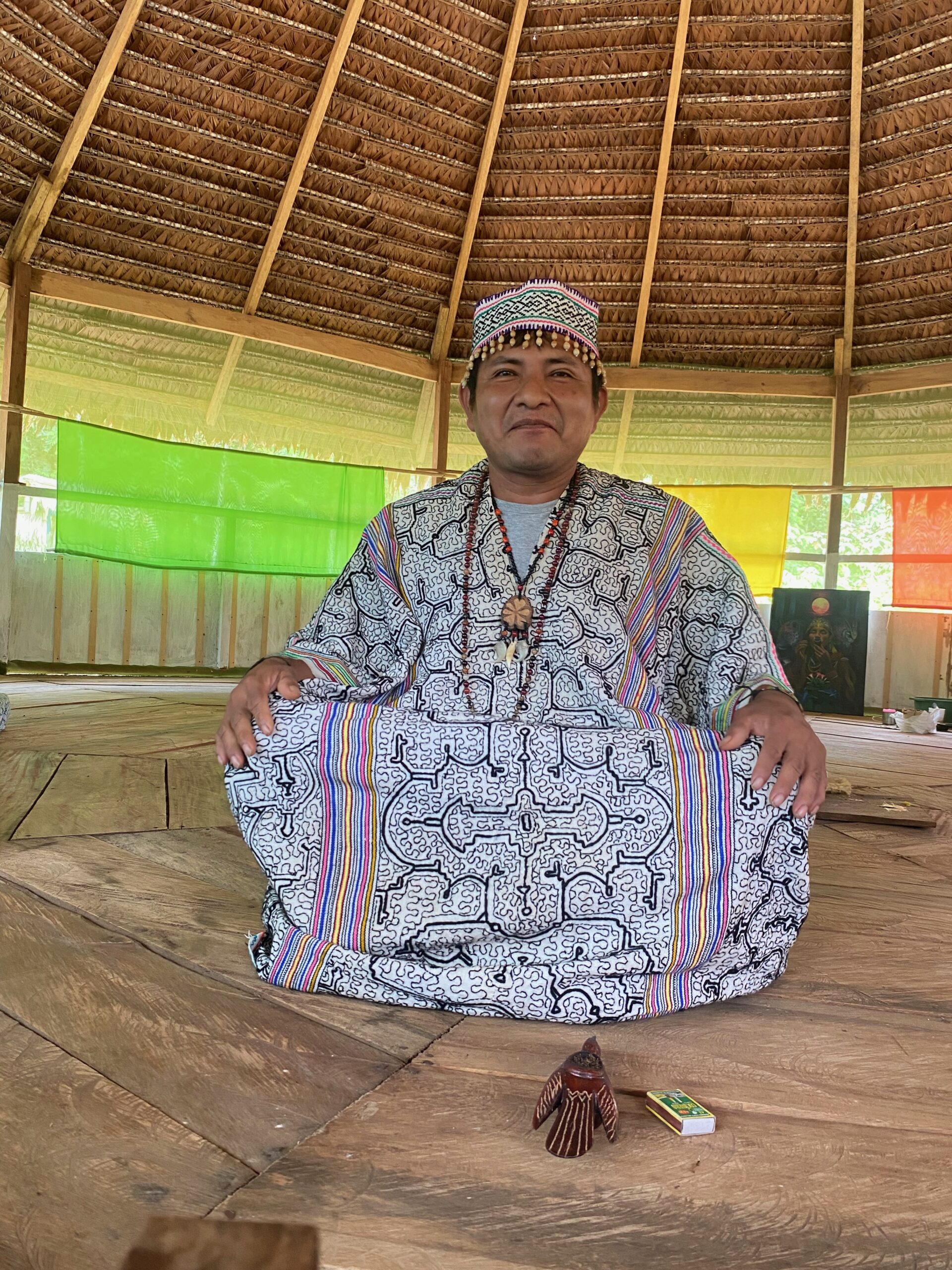 Ayahuasca Retreats in Peru Maestro Guillermo Shipibo ceremony guide with over twenty years of experience.